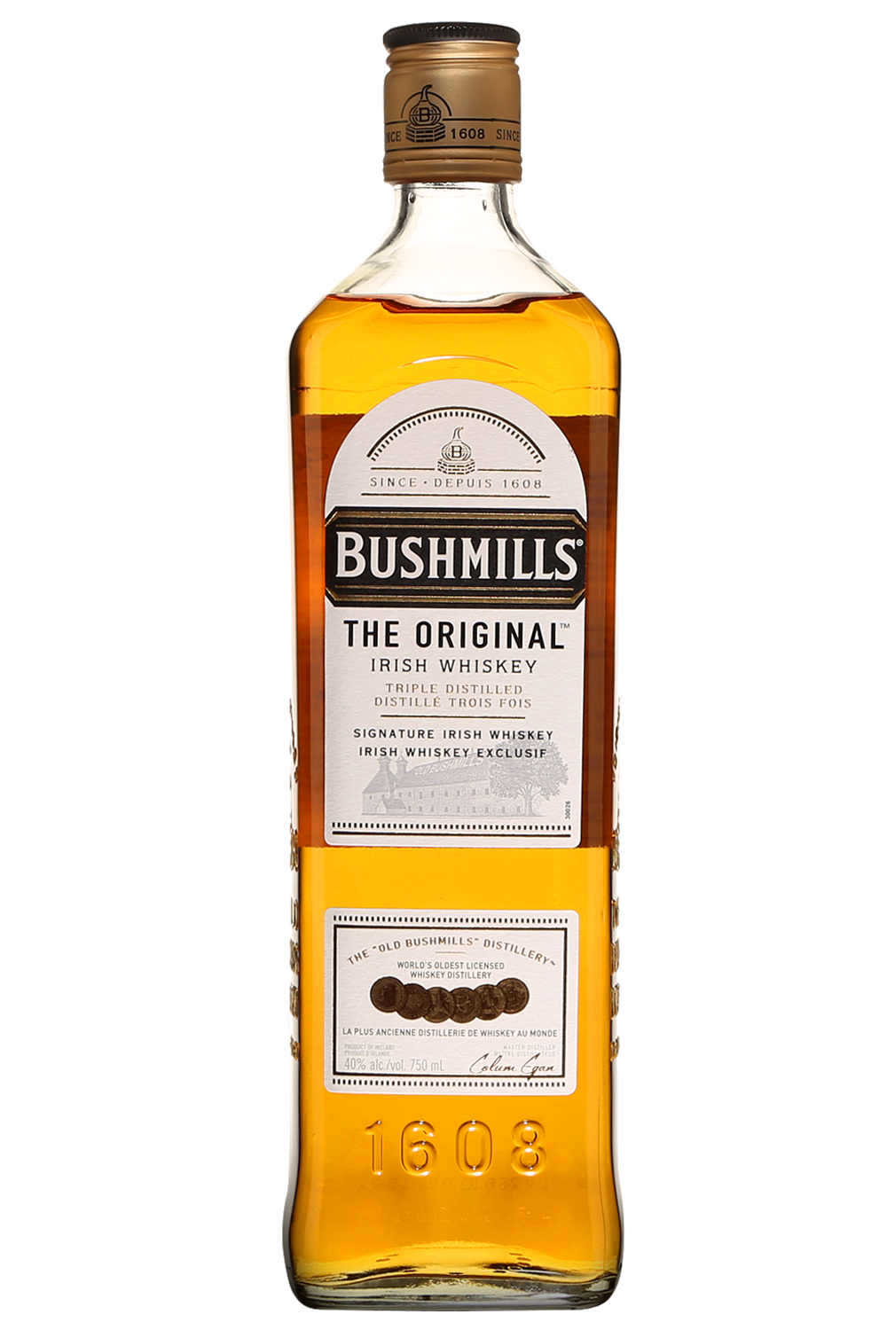 BUSHMILLS ORIGINAL IRISH WHISKEY 750ML