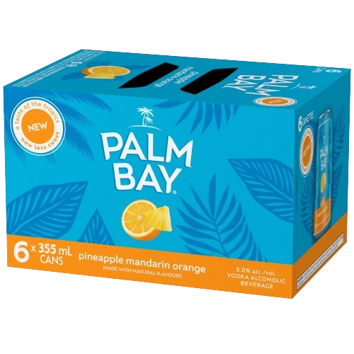 PALM BAY PINEAPPLE MANDARIN ORANGE 355ML 6PK CAN
