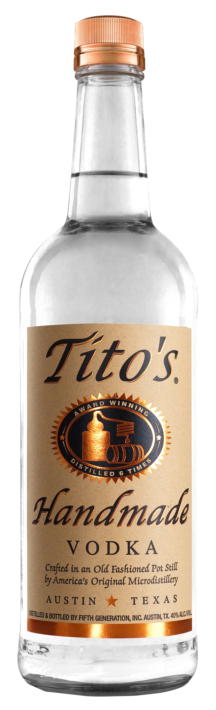 TITOS HANDMADE VODKA 750ML