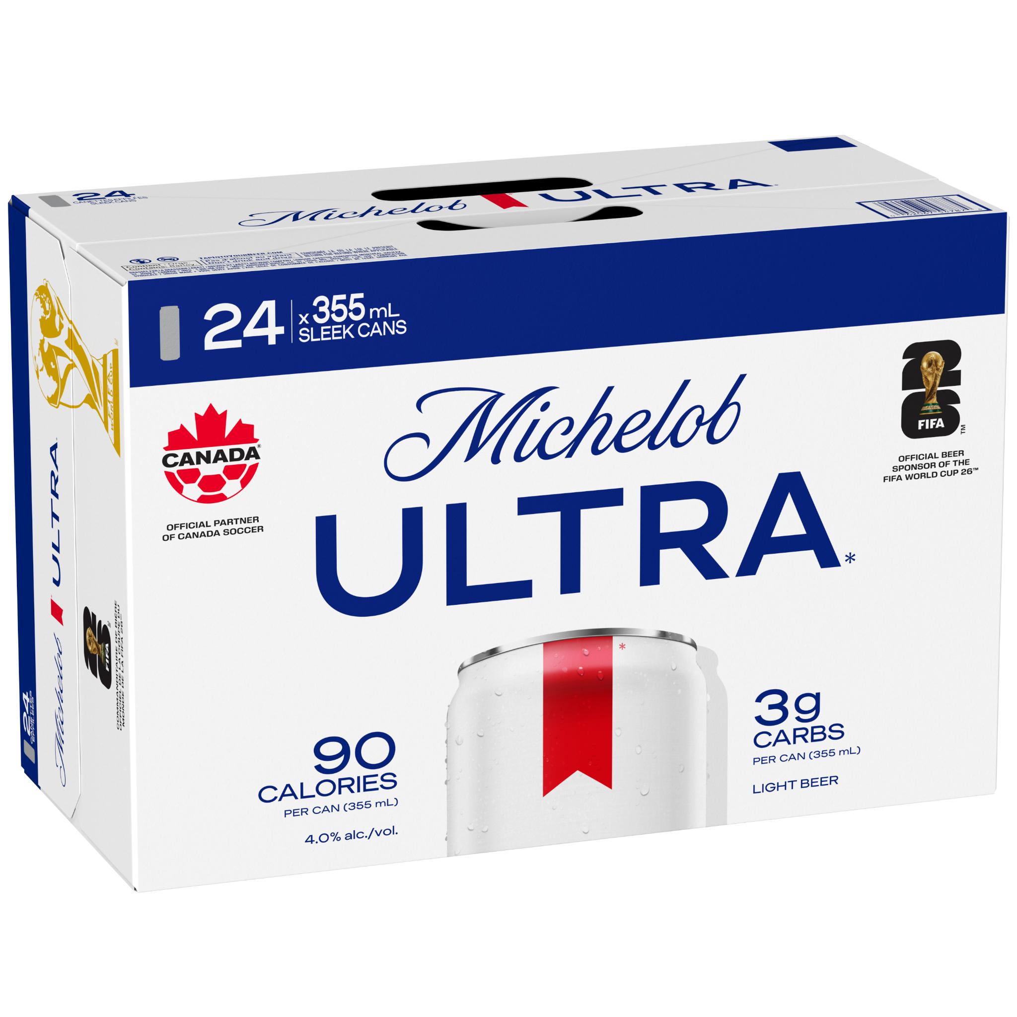MICHELOB ULTRA LIGHT LAGER 355ML 24PK CAN