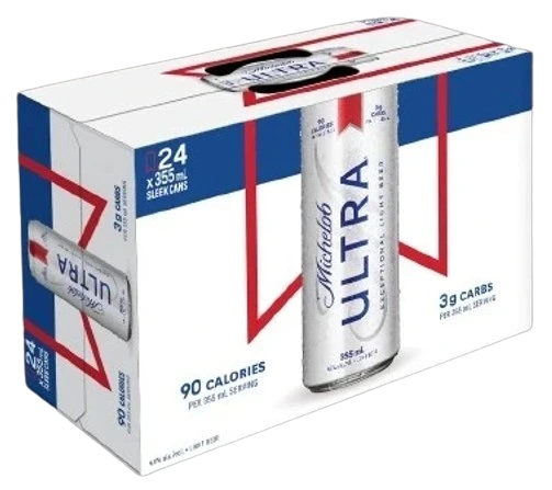 MICHELOB ULTRA LIGHT LAGER 355ML 24PK CAN