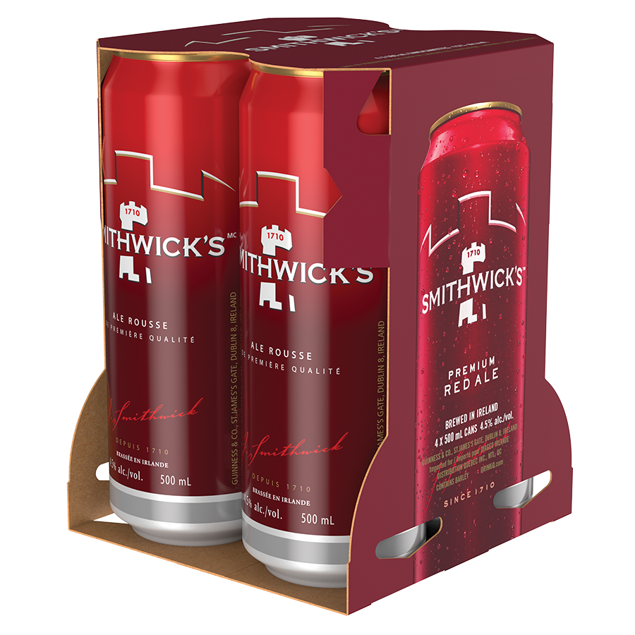 SMITHWICKS ALE 500ML 4PK CAN