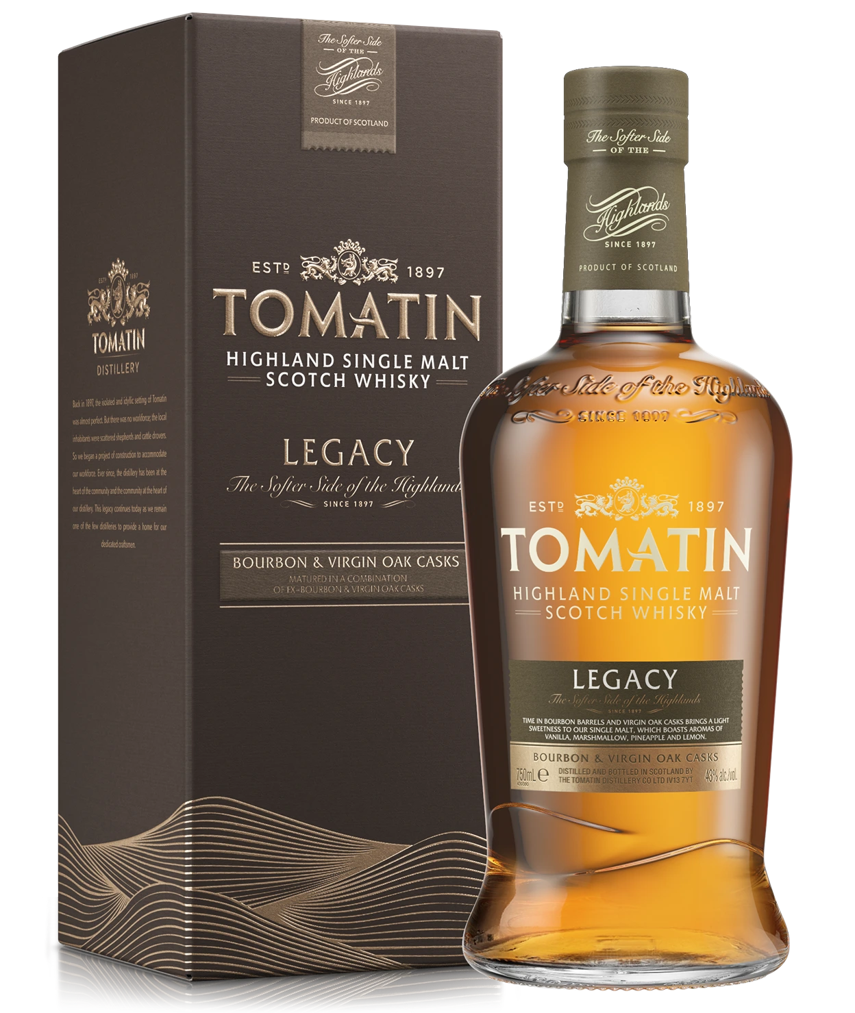 TOMATIN LEGACY HIGHLAND SINGLE MALT SCOTCH WHISKY 750ML