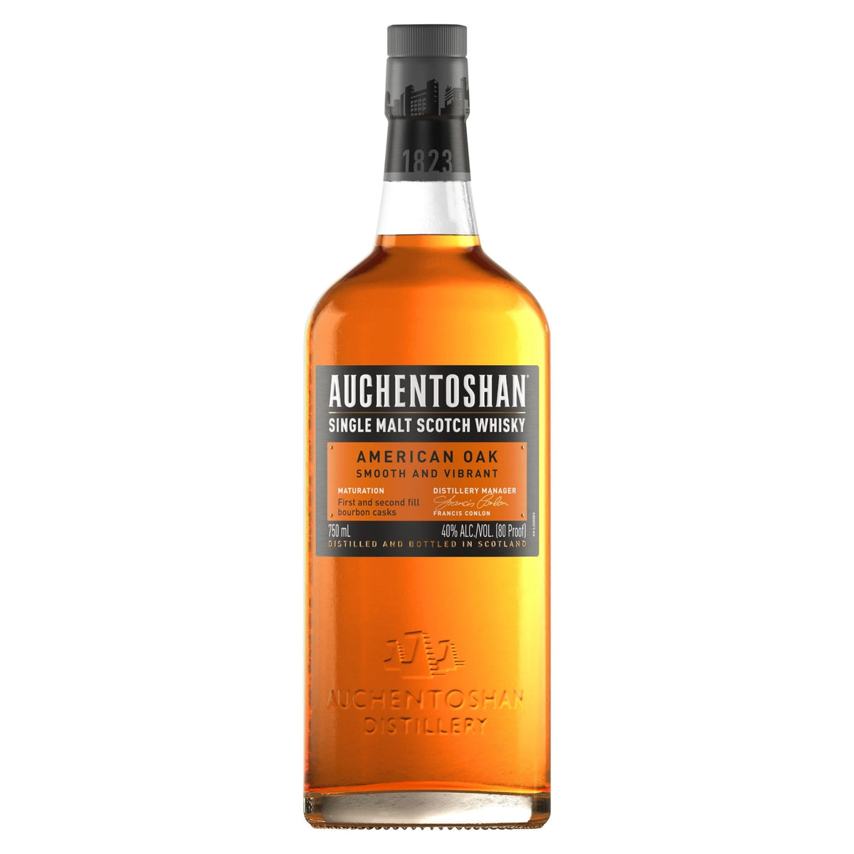 AUCHENTOSHAN AMERICAN OAK SINGLE MALT SCOTCH 750ML