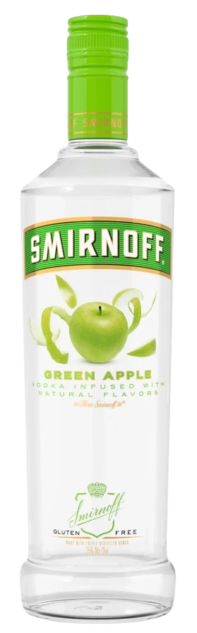 SMIRNOFF GREEN APPLE VODKA 750ML