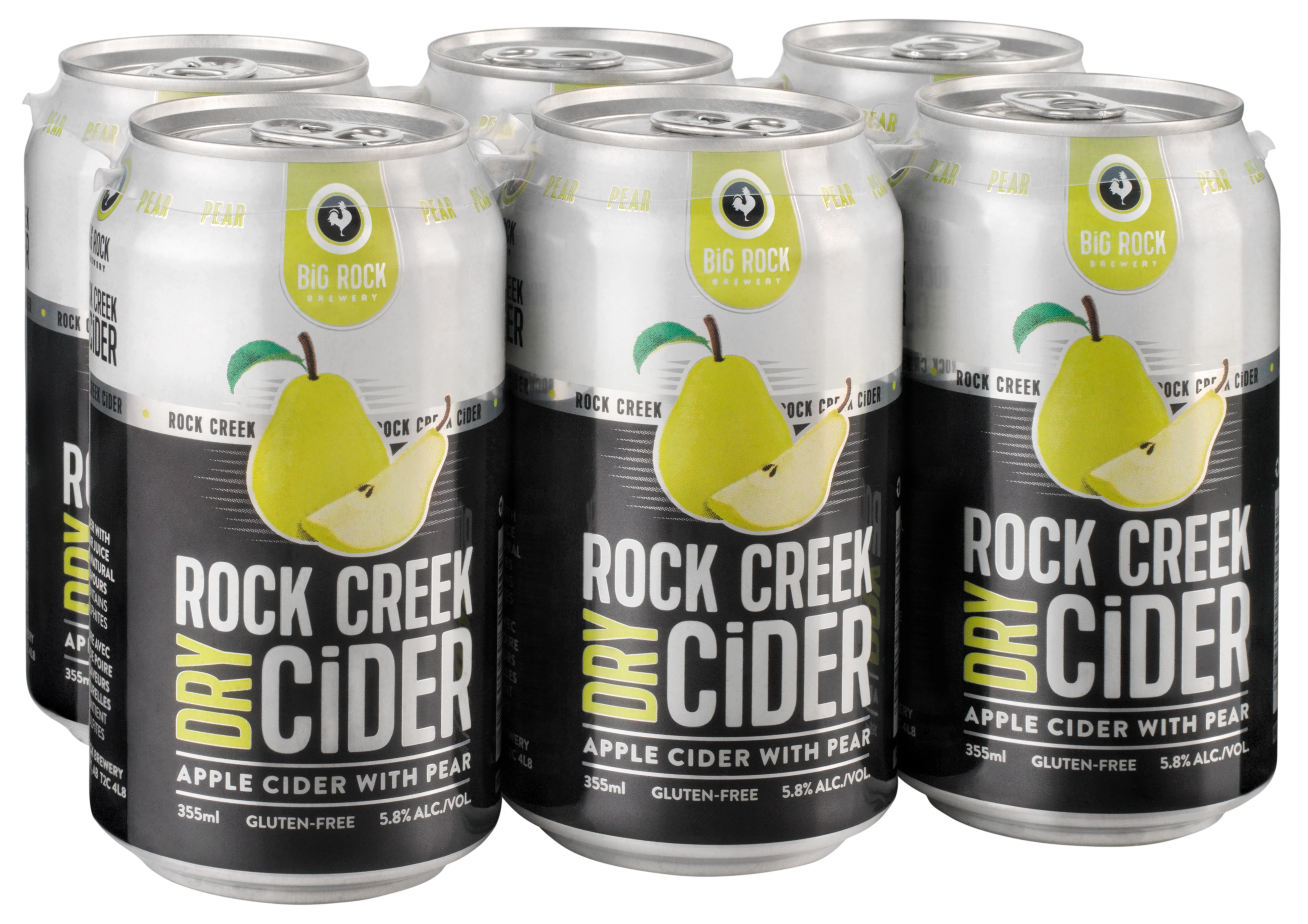 ROCK CREEK PEAR CIDER 355ML 6PK CAN