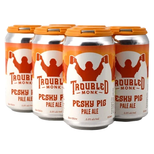 TROUBLED MONK PESKY PIG PALE ALE 355ML 6PK CAN