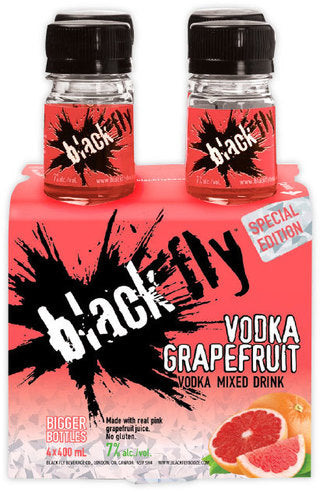BLACK FLY VODKA GRAPEFRUIT 400ML 4PK BT