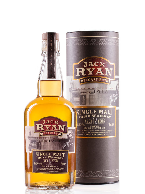JACK RYAN 12YR SINGLE MALT IRISH WHISKY 700ML