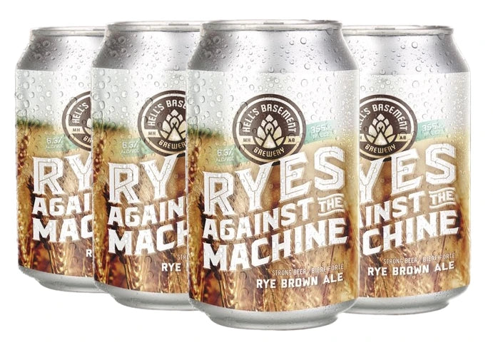 HELLS BASEMENT RYES AGAINST THE MACHINE RYE ALE 355M 6PK CAN