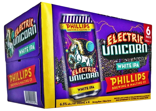 PHILLIPS ELECTRIC UNICORN WIPA 355ML 6PK CAN
