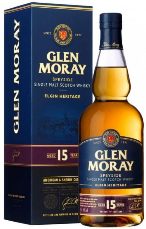 Wine and Beyond - GLEN MORAY 15YR 750ML - Glen Moray - 750 ml