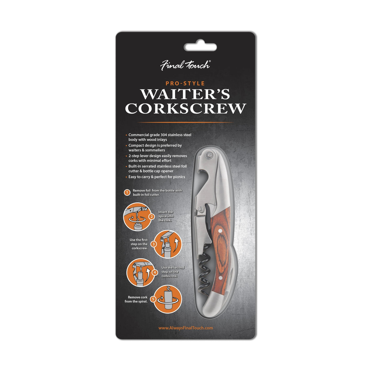 FINAL TOUCH WAITERS CORKSCREW PRO