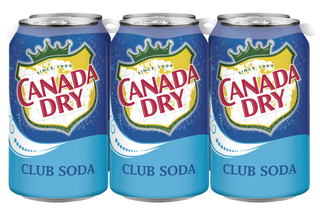 CANADA DRY CLUB SODA 222ML 6PK CAN