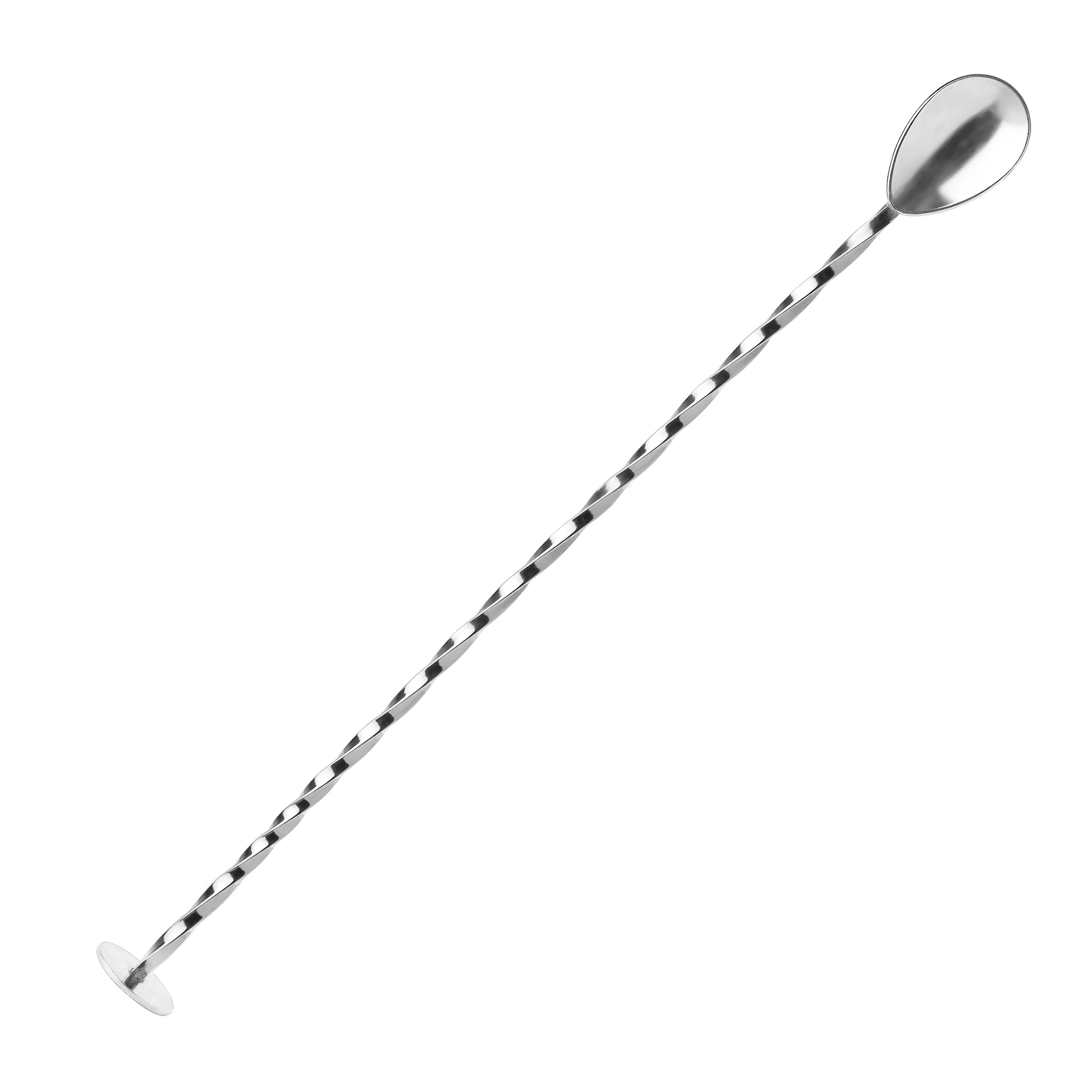 4 Pcs Sugar Spoon - Bar Spoon Cocktail Mixing – 12'' Long Stainless Steel Cocktail Stirrers With Polished Surface, Great For Professional And Home Use, Practical Gift For Drink Mixing Lovers