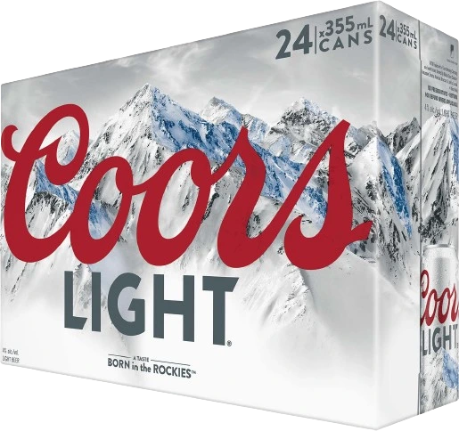 COORS LIGHT 355ML 24PK CAN