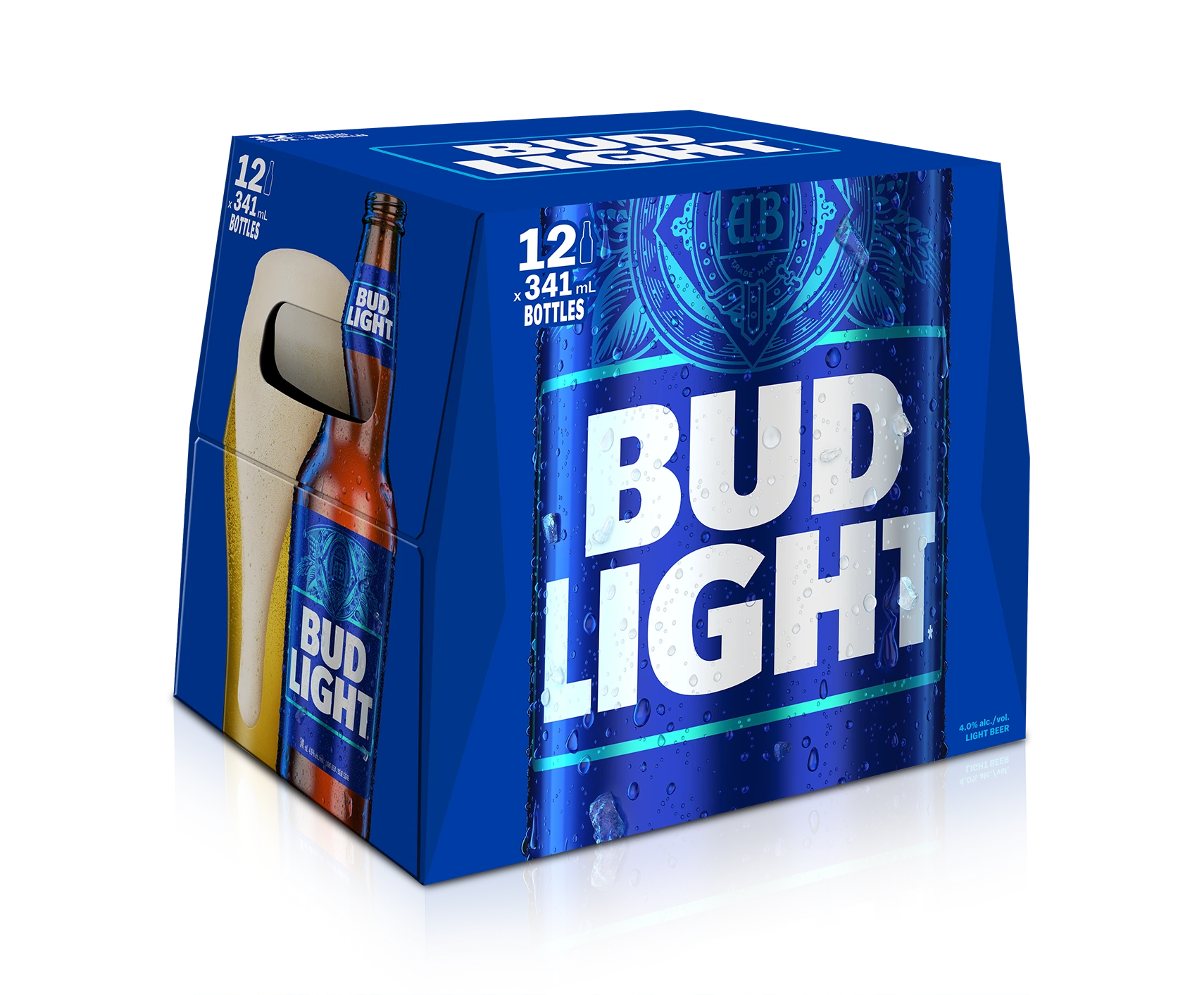 BUD LIGHT 341ML 12PK BT