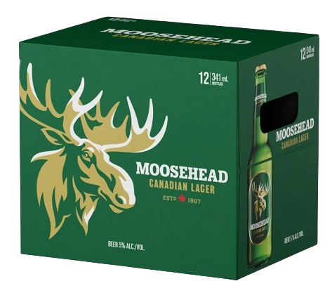 MOOSEHEAD LAGER 341ML 12PK BT