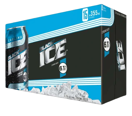 MOLSON BLACK ICE 355ML 15PK CAN