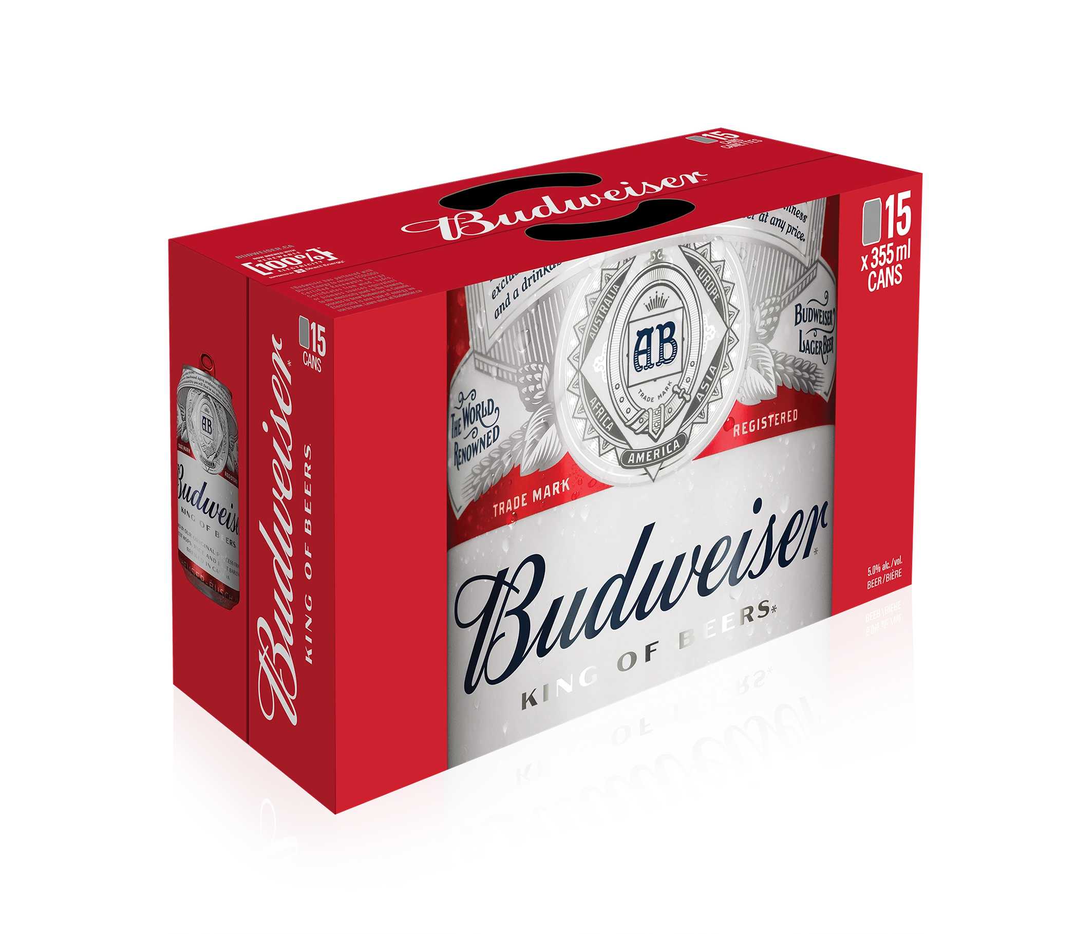 BUDWEISER 355ML 15PK CAN