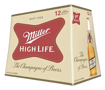 MILLER HIGH LIFE 355ML 12PK BT