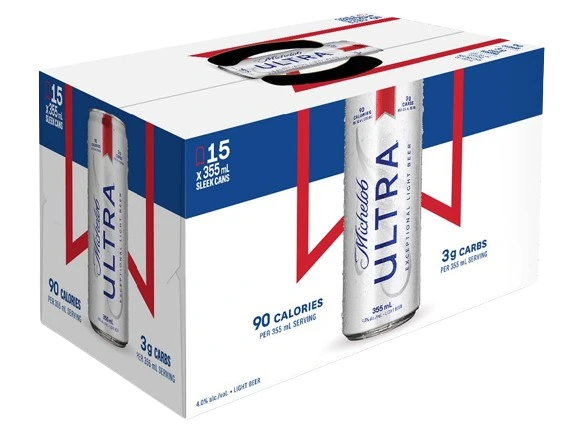 MICHELOB ULTRA LIGHT LAGER 355ML 15PK CAN