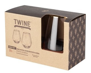 TWINE GLASS S/L CRYSTAL ROSE WINE