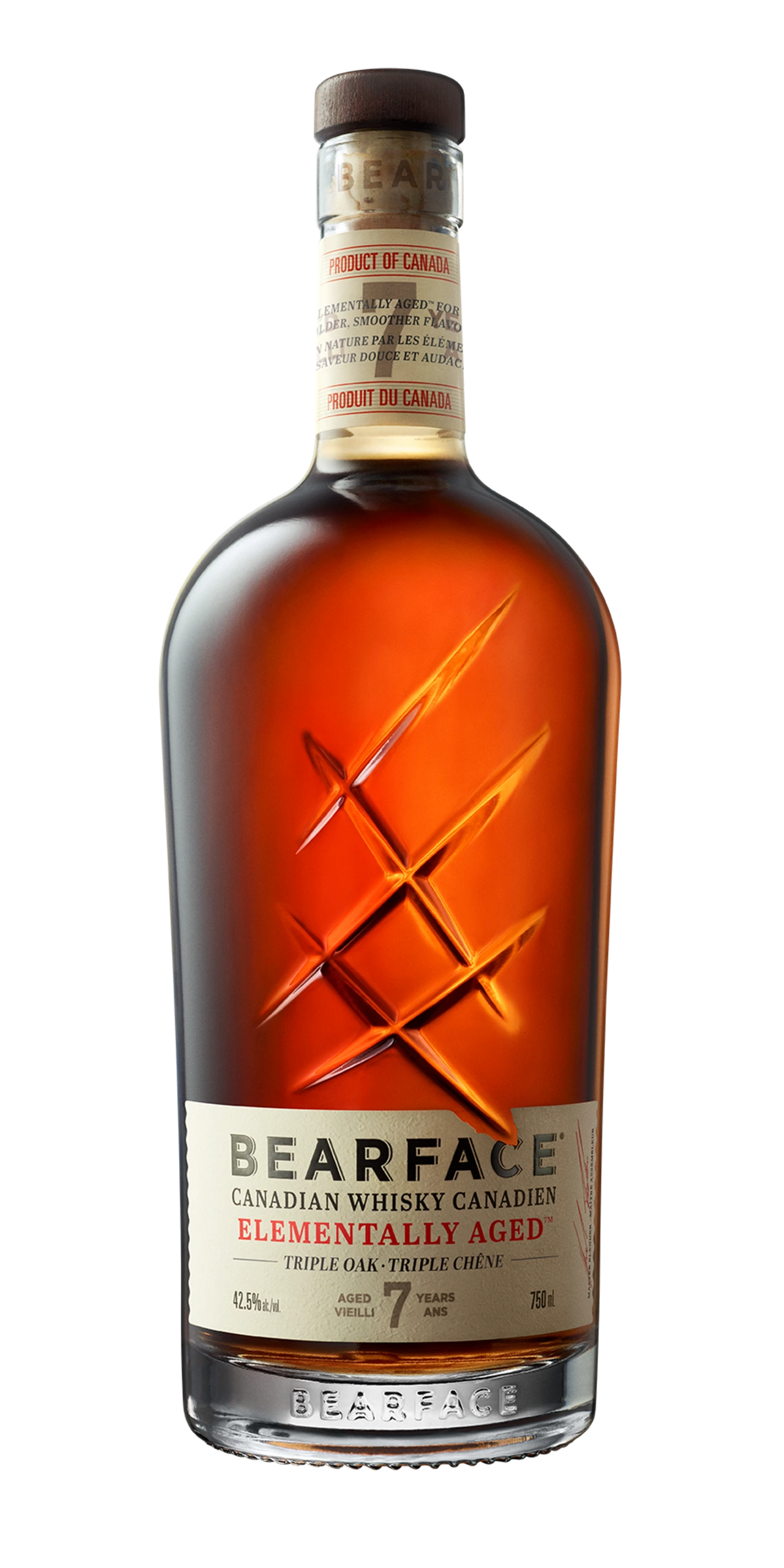 BEARFACE 7YR TRIPLE OAK CANADIAN WHISKY 750ML