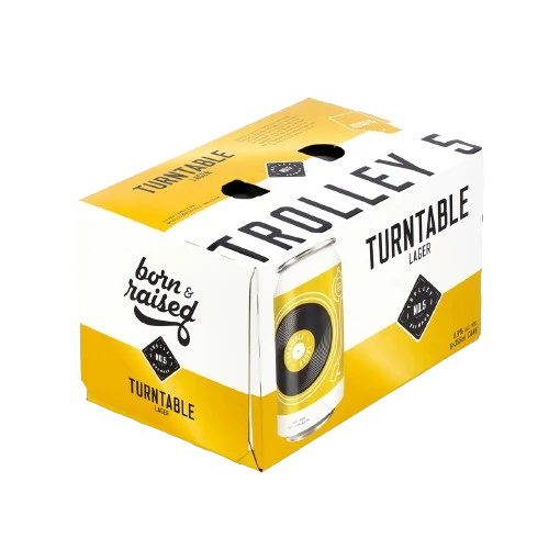 TROLLEY 5 TURNTABLE LAGER 355ML 6PK CAN
