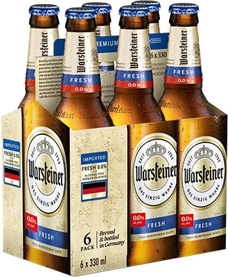 WARSTEINER PREMIUM FRESH NON ALCOHOLIC BEER 355ML 6PK