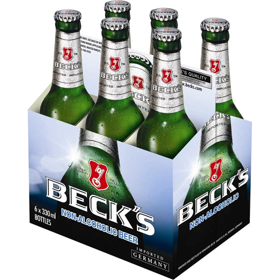 BECKS NON ALCOHOLIC BEER 330ML 6PK BT