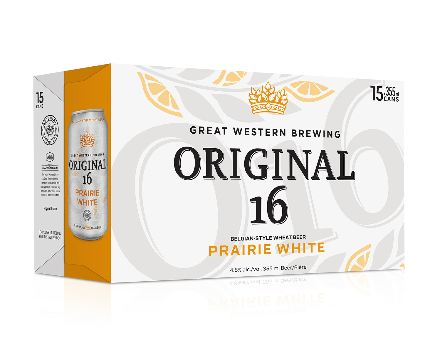 ORIGINAL 16 PRAIRIE WHITE ALE 355ML 15PK CAN
