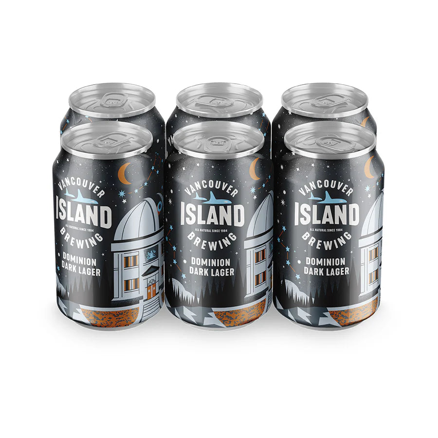 VANCOUVER ISLAND DOMINION DARK LAGER 355ML 6PK CAN