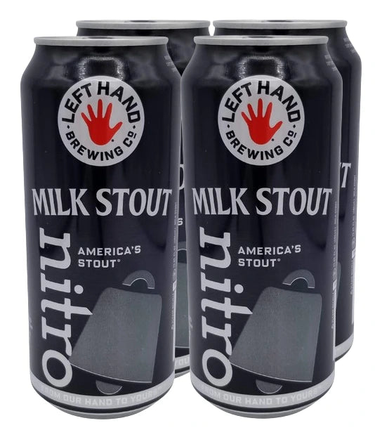 LEFT HAND NITRO MILK STOUT 404ML 4PK CAN