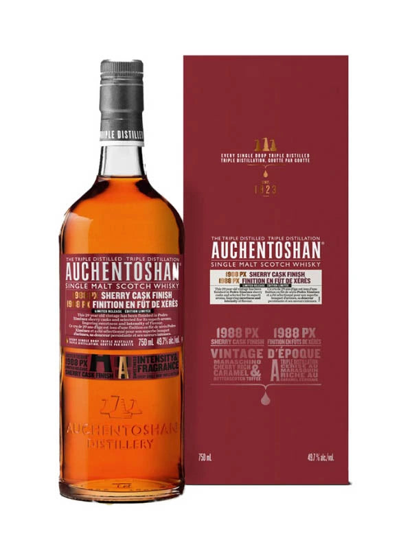 AUCHENTOSHAN PX CASK 1988 SINGLE MALT SCOTCH 750ML