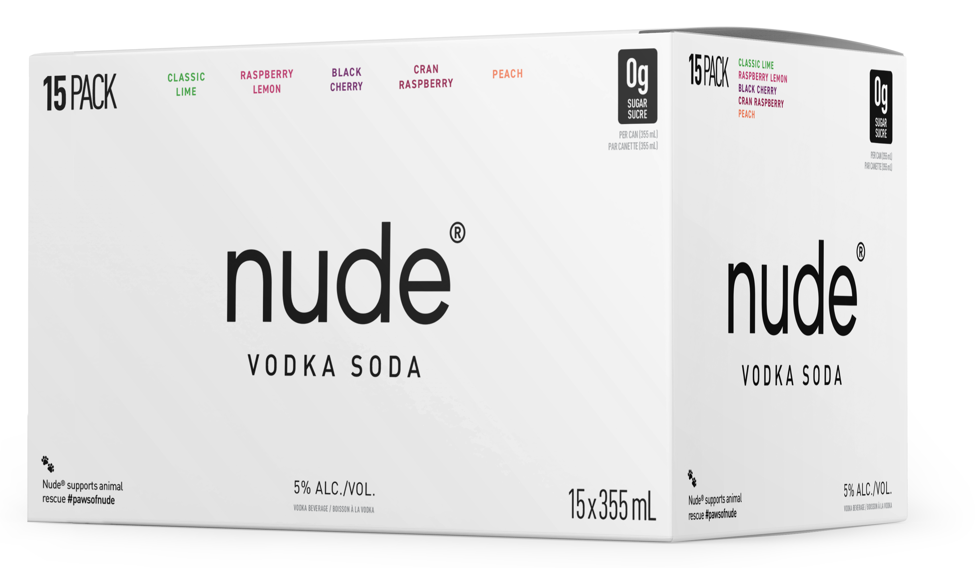 NUDE VODKA SODA MIXER 355ML 15PK CAN