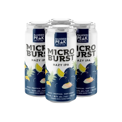 BANDED PEAK MICROBURST HAZY IPA 473ML 4PK CAN