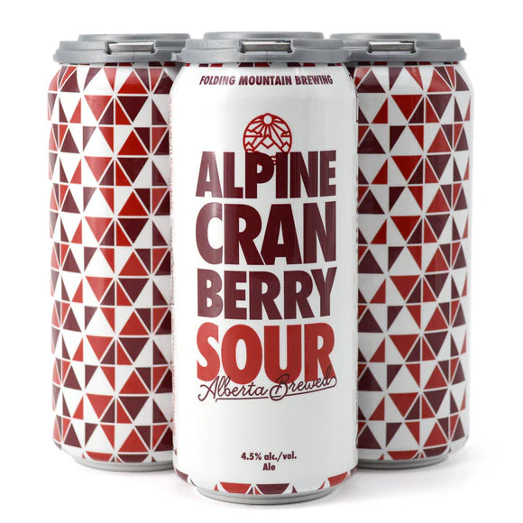 FOLDING MOUNTAIN ALPINE CRANBERRY SOUR ALE 473ML 4PK CAN
