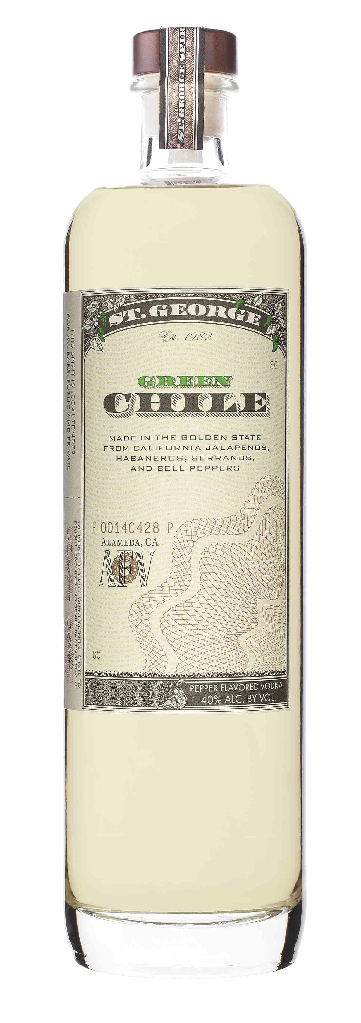 ST GEORGE GREEN CHILI VODKA 750ML
