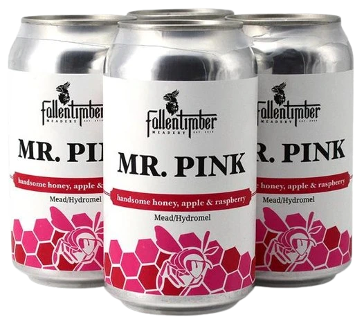 FALLENTIMBER MR PINK HONEY APPLE RASP MEAD 355ML 4PK CAN