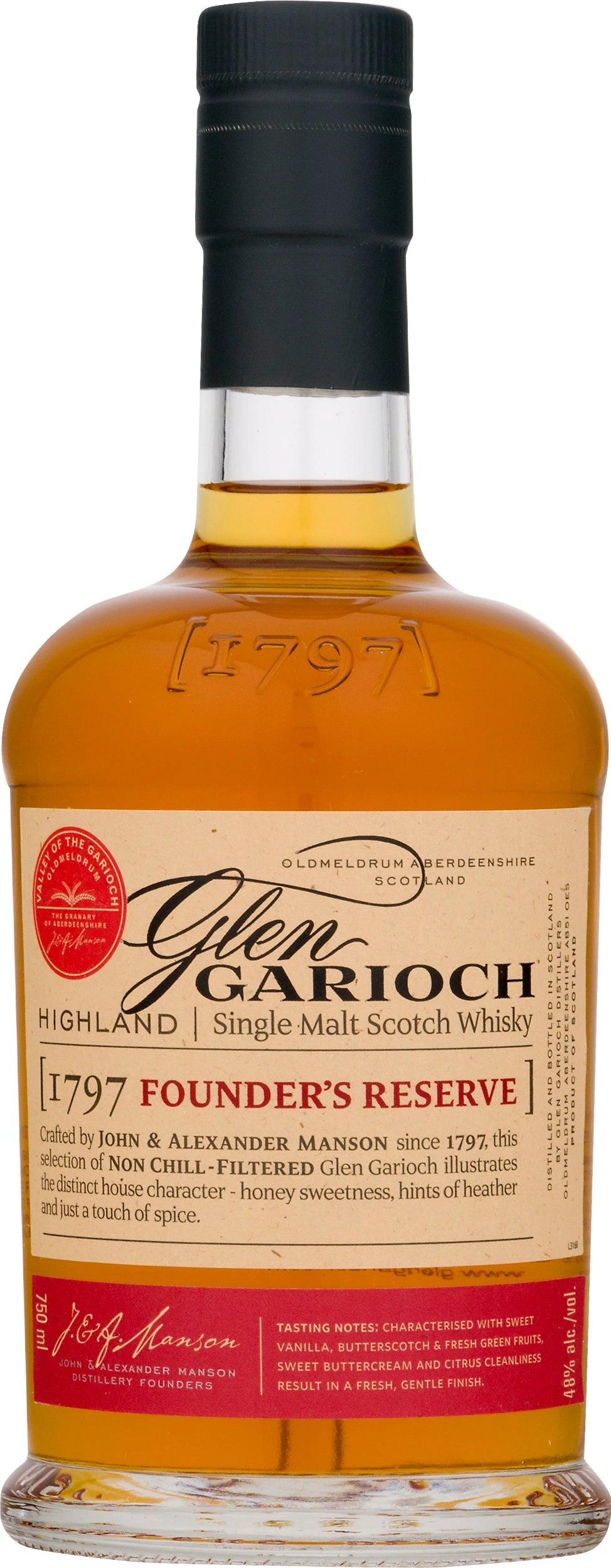 GLEN GARIOCH FOUNDERS RESERVE SCOTCH WHISKY 750ML