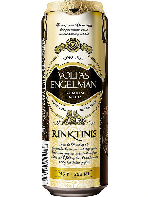 VOLFAS ENGELMAN RINKTINIS LAGER 568ML BT