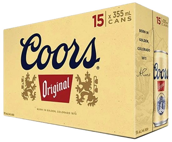 COORS ORIGINAL 355ML 15PK CAN
