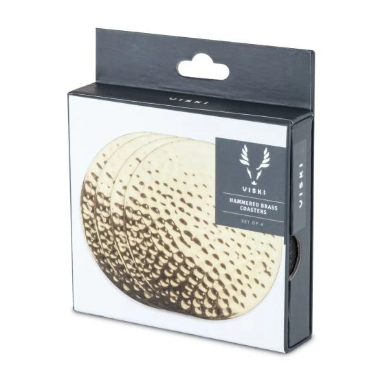 TRUE VISKI HAMMER BRASS COASTER