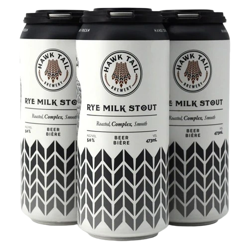 HAWK TAIL RYE MILK STOUT 473ML 4PK CAN