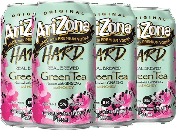 ARIZONA HARD GREEN TEA 355ML 6PK CAN