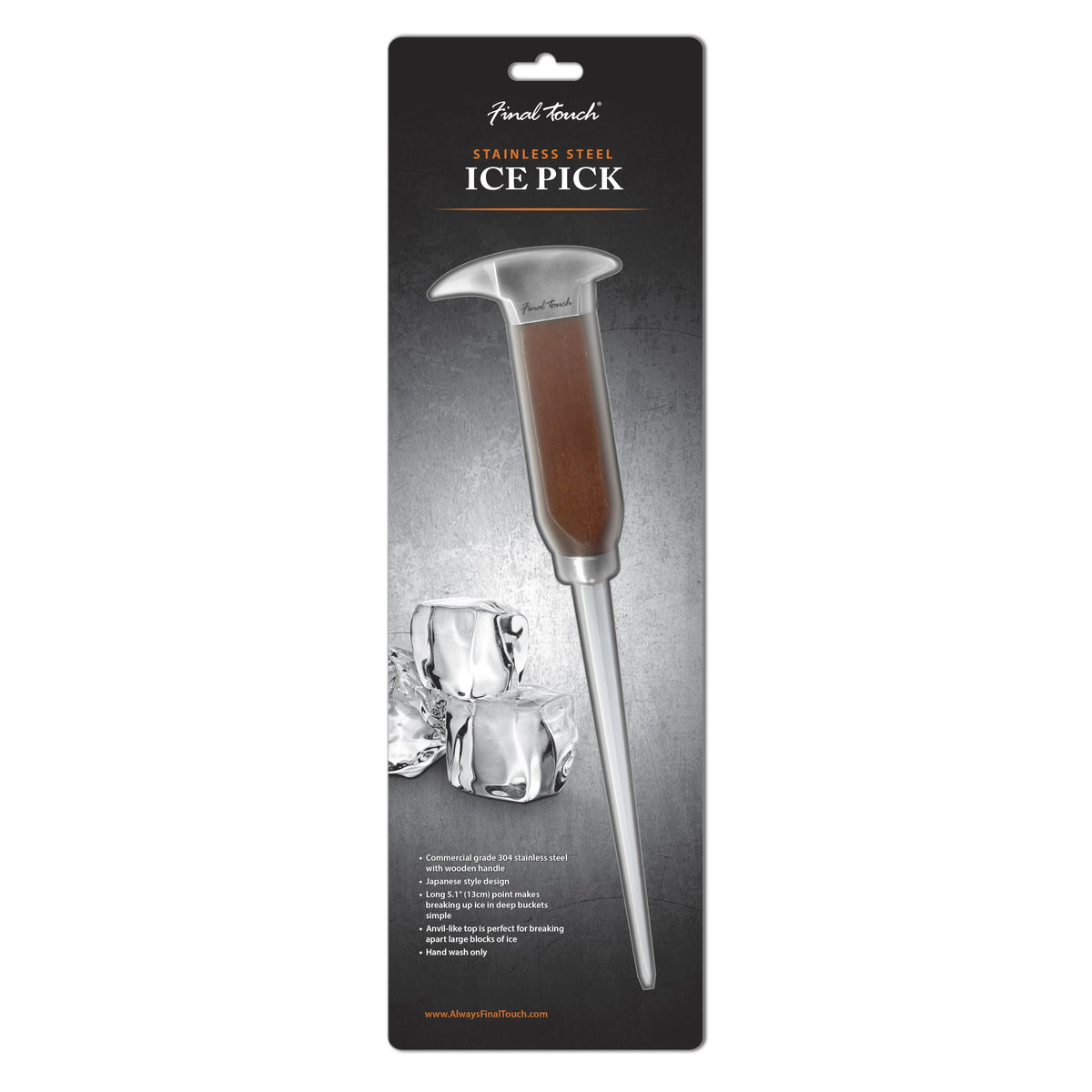FINAL TOUCH STAINLESS ICE PICK