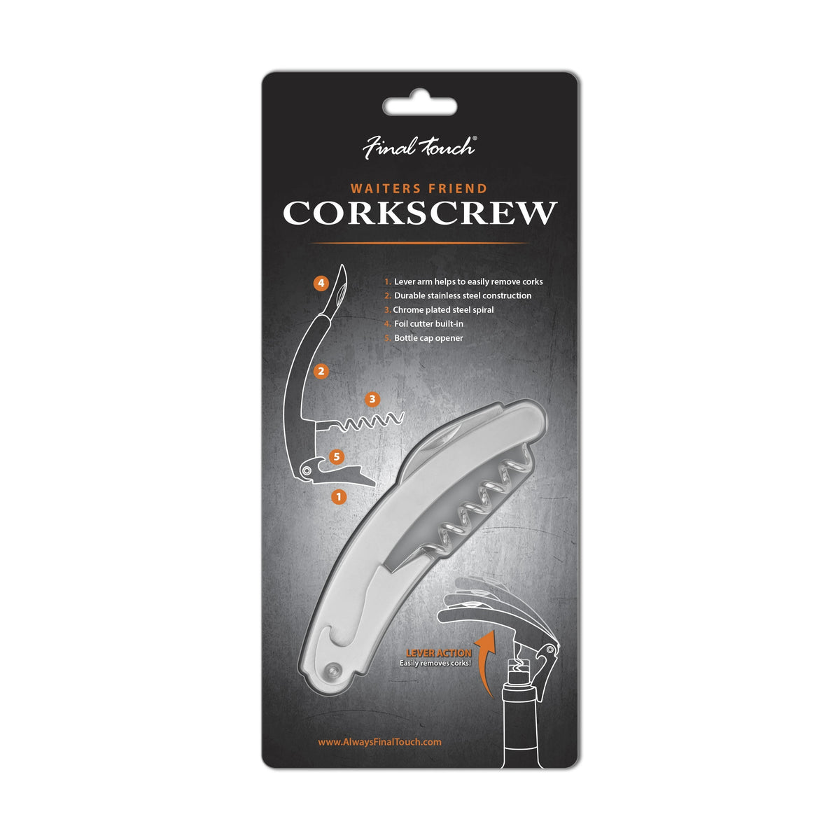 FINAL TOUCH WAITERS FRIEND CORKSCREW