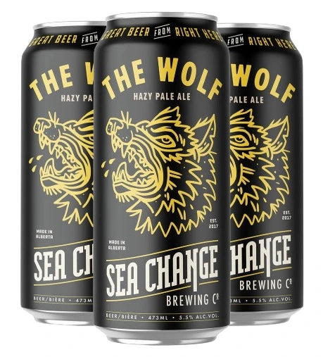 SEA CHANGE THE WOLF HAZY PALE ALE 473ML 4PK CAN