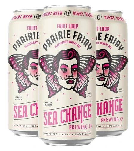 SEA CHANGE PRAIRIE FAIRY BLACKBERRY WHEAT ALE 473ML 4PK CAN